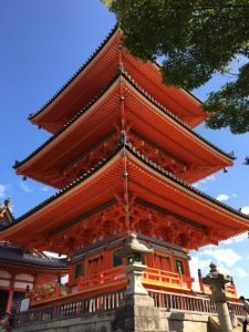 Turm beim Kiyomizu-dera Tempel
